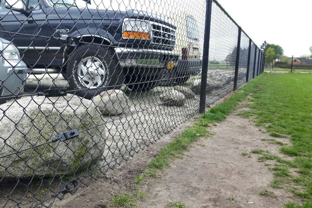 Gaashekwerk parkeerplaats